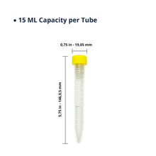 Load image into Gallery viewer, 15ml centrifuge tubes
